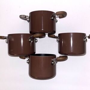 Cooks Essentials 5/8ths QT Hard Anodized Non Stick Mini Pot set of 4
